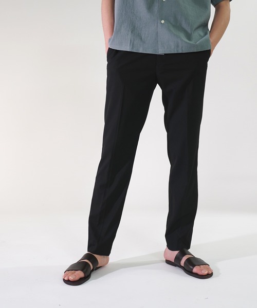 ADAM ET ROPE'(アダムエロペ)の「【Carreman】スリムスラックス(スラックス・メンズ・ブラック/ブラウン系その他/グレー/イエロー系その他3・S/M/L)」の2枚目の写真