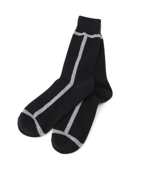 tk.TAKEO KIKUCHI(ティーケータケオキクチ)の「サイドラインソックス(ソックス/靴下・メンズ・グレー系4/ブラック系4/ベージュ系4/ピンク系9/ブルー系9/ネイビー系4/ホワイト系5/ダークグリーン系4/パープル系2・00)」の3枚目の写真