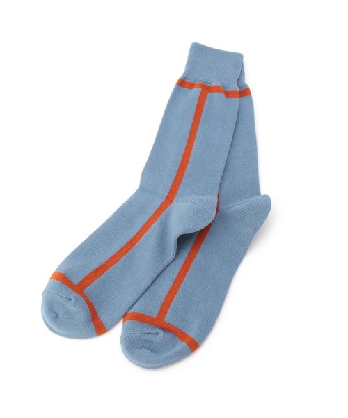 tk.TAKEO KIKUCHI(ティーケータケオキクチ)の「サイドラインソックス(ソックス/靴下・メンズ・グレー系4/ブラック系4/ベージュ系4/ピンク系9/ブルー系9/ネイビー系4/ホワイト系5/ダークグリーン系4/パープル系2・00)」の7枚目の写真