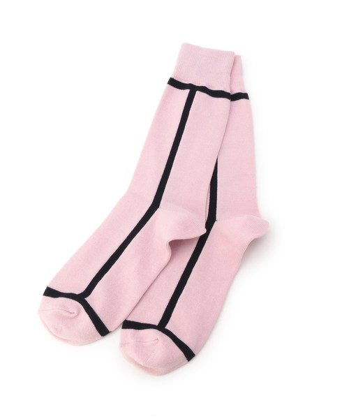 tk.TAKEO KIKUCHI(ティーケータケオキクチ)の「サイドラインソックス(ソックス/靴下・メンズ・グレー系4/ブラック系4/ベージュ系4/ピンク系9/ブルー系9/ネイビー系4/ホワイト系5/ダークグリーン系4/パープル系2・00)」の9枚目の写真