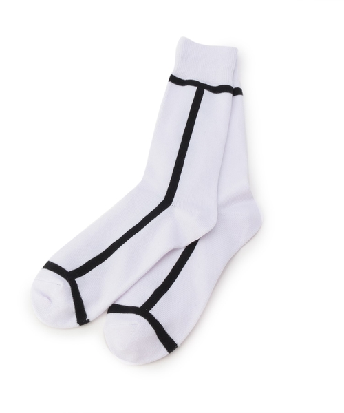 tk.TAKEO KIKUCHI(ティーケータケオキクチ)の「サイドラインソックス(ソックス/靴下・メンズ・グレー系4/ブラック系4/ベージュ系4/ピンク系9/ブルー系9/ネイビー系4/ホワイト系5/ダークグリーン系4/パープル系2・00)」の16枚目の写真