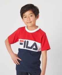 【FILA/フィラ】キッズ ロゴプリント Tシャツ/半袖　ボーイズ  ガールズ スポーティー