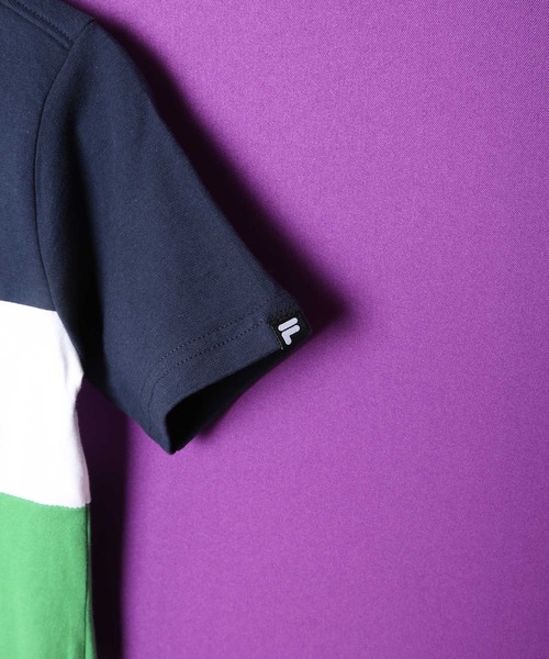 FILA（フィラ）の「【FILA/フィラ】キッズ ロゴプリント Tシャツ/半袖　ボーイズ  ガールズ スポーティー（Tシャツ/カットソー・キッズ・ネイビー/パープル/レッド・130/140/150/160/170）」の6枚目の写真