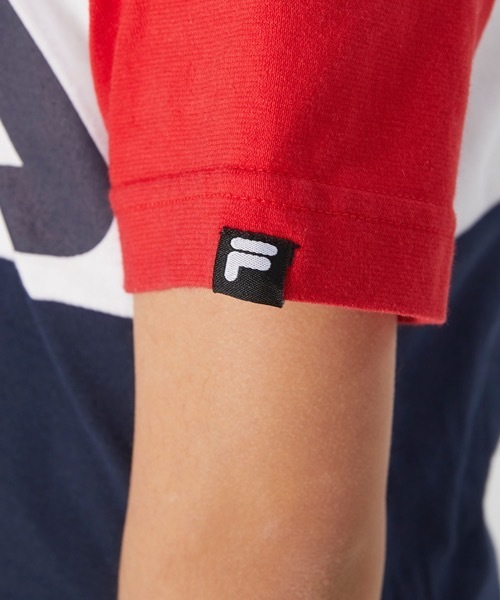 FILA（フィラ）の「【FILA/フィラ】キッズ ロゴプリント Tシャツ/半袖　ボーイズ  ガールズ スポーティー（Tシャツ/カットソー・キッズ・ネイビー/パープル/レッド・130/140/150/160/170）」の15枚目の写真