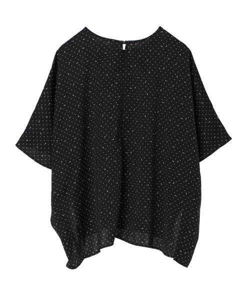 AMERICAN HOLIC（アメリカンホリック）の「ドルマン裾スリットドレープブラウス　＊〇（シャツ/ブラウス・レディース・ドット/アイボリー/グリーン/ネイビー・FREE）」の16枚目の写真