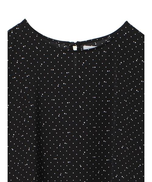 AMERICAN HOLIC（アメリカンホリック）の「ドルマン裾スリットドレープブラウス　＊〇（シャツ/ブラウス・レディース・ドット/アイボリー/グリーン/ネイビー・FREE）」の15枚目の写真