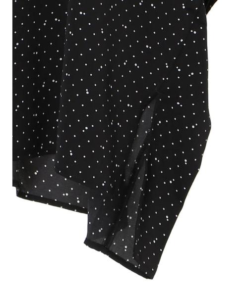 AMERICAN HOLIC（アメリカンホリック）の「ドルマン裾スリットドレープブラウス　＊〇（シャツ/ブラウス・レディース・ドット/アイボリー/グリーン/ネイビー・FREE）」の13枚目の写真