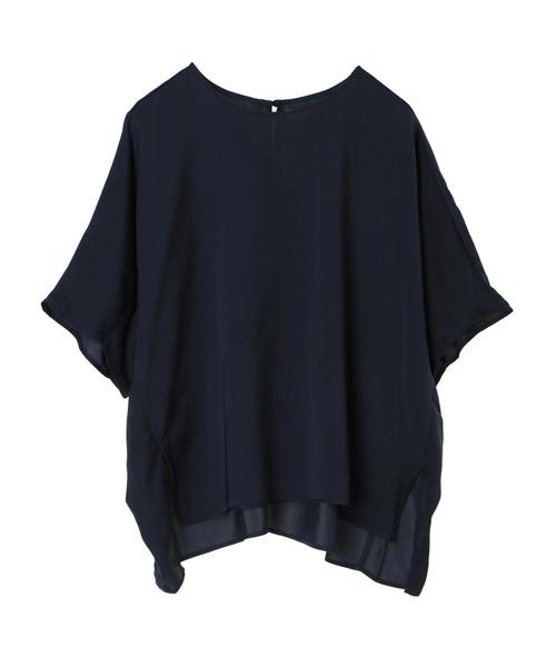 AMERICAN HOLIC（アメリカンホリック）の「ドルマン裾スリットドレープブラウス　＊〇（シャツ/ブラウス・レディース・ドット/アイボリー/グリーン/ネイビー・FREE）」の10枚目の写真