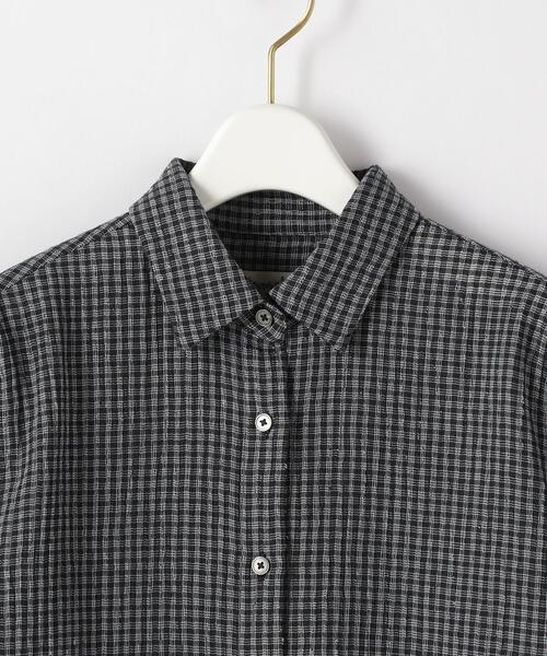 Steven Alan(スティーブンアラン)の「<Steven Alan>WRINKLE CHECK SHIRT/シャツ о(シャツ/ブラウス・レディース・ライトブルー/オフホワイト/ネイビー・SMALL/MEDIUM)」の5枚目の写真