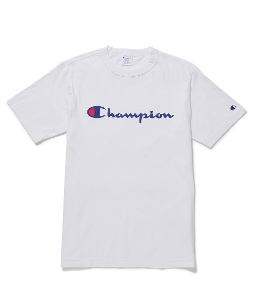 Champion(チャンピオン)の「チャンピオンプリントロゴTシャツ(Tシャツ/カットソー・メンズ・ホワイト/ブラック/ネイビー/ターコイズブルー/グリーン・M/L)」の1枚目の写真