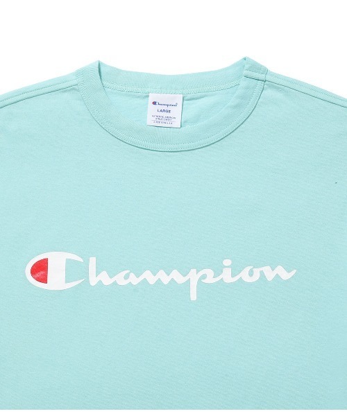 Champion(チャンピオン)の「チャンピオンプリントロゴTシャツ(Tシャツ/カットソー・メンズ・ホワイト/ブラック/ネイビー/ターコイズブルー/グリーン・M/L)」の8枚目の写真