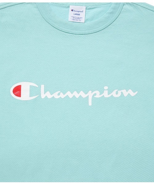 Champion(チャンピオン)の「チャンピオンプリントロゴTシャツ(Tシャツ/カットソー・メンズ・ホワイト/ブラック/ネイビー/ターコイズブルー/グリーン・M/L)」の6枚目の写真