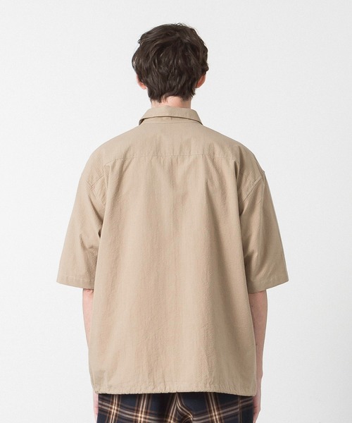 トップスシアサッカーシャツジャケット シャツ ブラウス Slick スリック のファッション