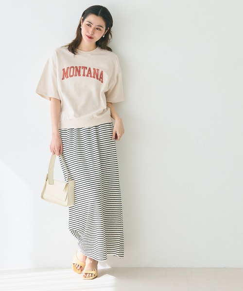 coca（coca）（コカ）の「ロゴスウェットカットソー（Tシャツ/カットソー・レディース・グレー/ネイビー/ライトグレー/アイボリー/カーキ/ブラック/ライトピンク/チャコール・ONE SIZE/S/M/L）」の19枚目の写真