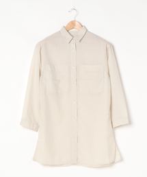 AMERICAN HOLIC | BIGポケットシアーシャツチュニック　〇＊(チュニック)