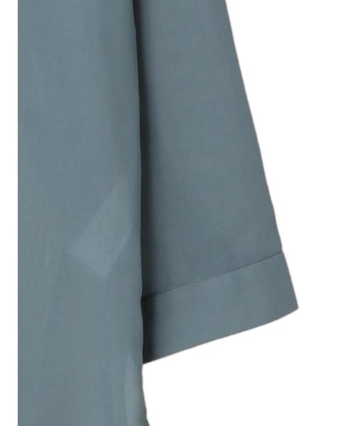 AMERICAN HOLIC（アメリカンホリック）の「BIGポケットシアーシャツチュニック　〇＊（チュニック・レディース・チャコールグレー/ブラウン/サックスブルー/グレイッシュベージュ・FREE）」の18枚目の写真