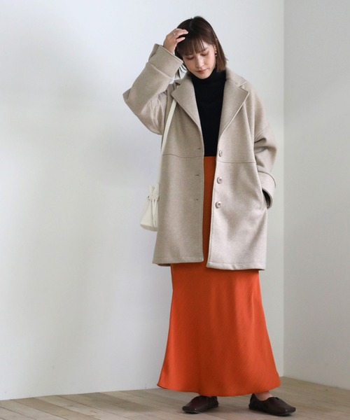 select MOCA(セレクトモカ)の「リーフ柄マーメイドスカート(スカート・レディース・ベージュ/オレンジ/ブルー・SMALL/MEDIUM)」の15枚目の写真