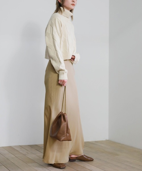 select MOCA(セレクトモカ)の「リーフ柄マーメイドスカート(スカート・レディース・ベージュ/オレンジ/ブルー・SMALL/MEDIUM)」の20枚目の写真