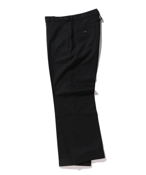 BEAMS PLUS(ビームスプラス)の「BEAMS PLUS / ウール チェック トラウザーズ 9分丈(その他パンツ)」|ネイビー