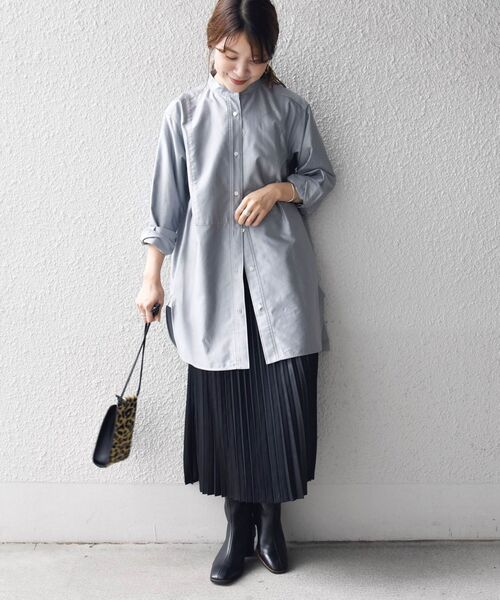 SHIPS（シップス）の「カレンダリングプリーツスカート◇（スカート・レディース・ベージュ/ブラウン/ワイン/ベージュ系その他/クリアイエロー/ブラック・ONE SIZE）」の21枚目の写真