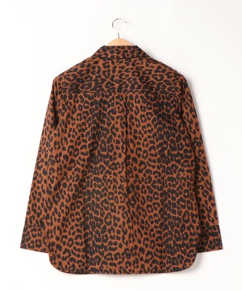 ADAM ET ROPE'（アダムエロペ）の「【GANNI】Printed Cottton Poplin Shirt（シャツ/ブラウス・レディース・ダークブラウン・1）」の3枚目の写真