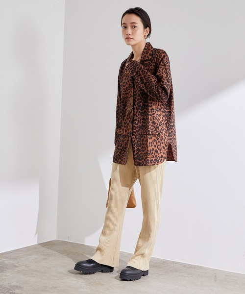 ADAM ET ROPE'（アダムエロペ）の「【GANNI】Printed Cottton Poplin Shirt（シャツ/ブラウス・レディース・ダークブラウン・1）」の13枚目の写真