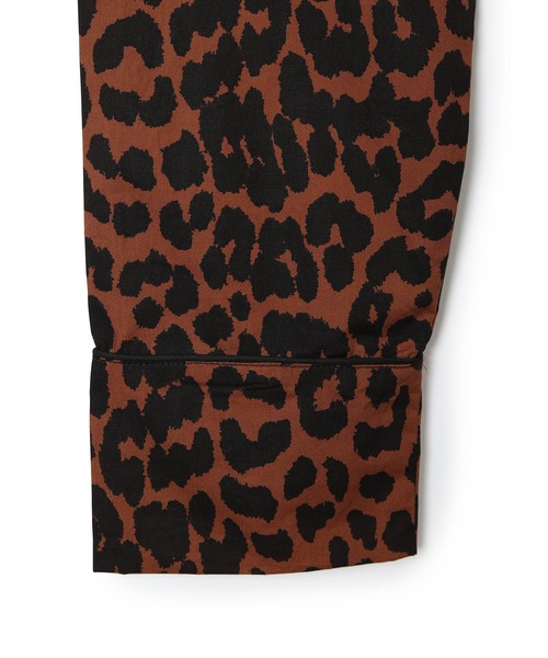 ADAM ET ROPE'（アダムエロペ）の「【GANNI】Printed Cottton Poplin Shirt（シャツ/ブラウス・レディース・ダークブラウン・1）」の12枚目の写真