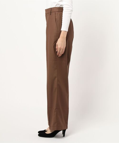 CONSCIOUS DAY(コンシャスデイ)の「センタープレスワイドパンツ(その他パンツ・レディース・ブラック/ベージュ/ブラウン・フリ-)」の7枚目の写真