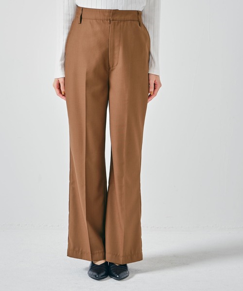 CONSCIOUS DAY(コンシャスデイ)の「センタープレスワイドパンツ(その他パンツ・レディース・ブラック/ベージュ/ブラウン・フリ-)」の12枚目の写真