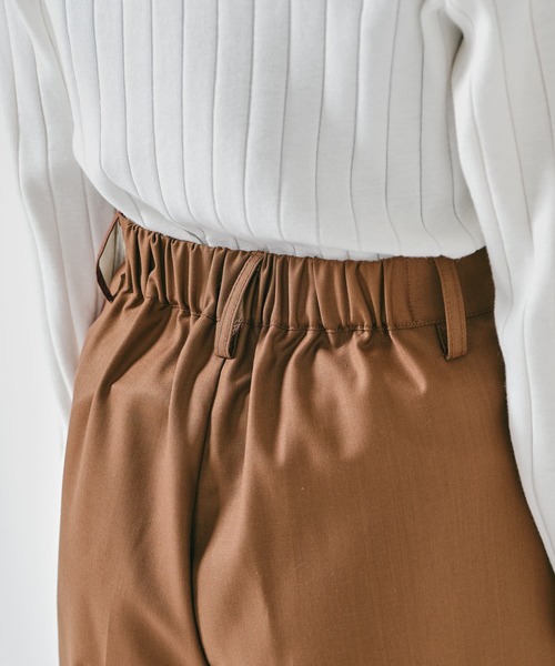 CONSCIOUS DAY(コンシャスデイ)の「センタープレスワイドパンツ(その他パンツ・レディース・ブラック/ベージュ/ブラウン・フリ-)」の13枚目の写真