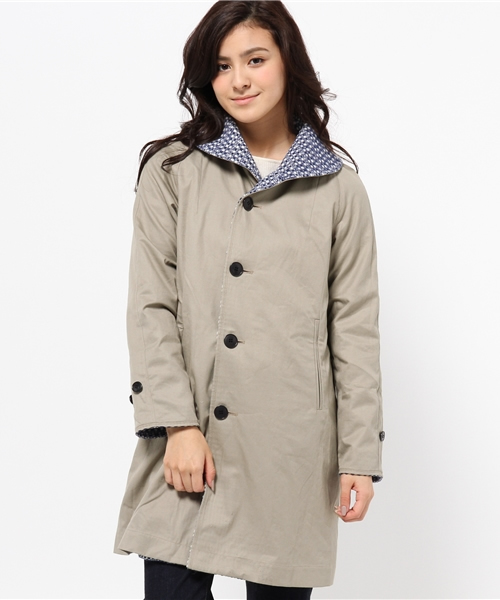 BEAMS BOY（ビームスボーイ）の「BEAMS BOY / リバーシブル ショールコート（その他アウター・レディース・グレー/ブルー・ONE SIZE）」の22枚目の写真