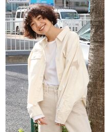 ブランド古着 レディースのミリタリージャケット ホワイト 白色系 古着通販 Zozoused