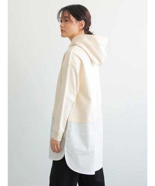AMERICAN HOLIC(アメリカンホリック)の「フード付きドッキングチュニック *(Tシャツ/カットソー・レディース・アイボリー/モカ/ネイビー・FREE)」の8枚目の写真