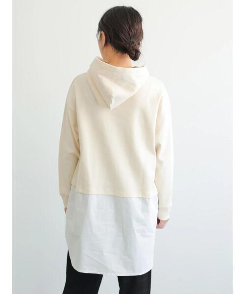 AMERICAN HOLIC(アメリカンホリック)の「フード付きドッキングチュニック *(Tシャツ/カットソー・レディース・アイボリー/モカ/ネイビー・FREE)」の9枚目の写真