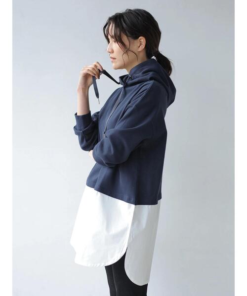 AMERICAN HOLIC(アメリカンホリック)の「フード付きドッキングチュニック *(Tシャツ/カットソー・レディース・アイボリー/モカ/ネイビー・FREE)」の19枚目の写真