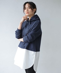 フード付きドッキングチュニック *