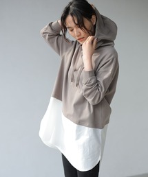 フード付きドッキングチュニック *