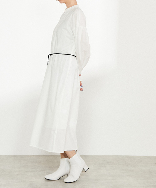 nota（ノータ）の「フロントボタンギャザーワンピース（ワンピース・レディース・ピンク/オフホワイト/グリーン/アイボリー・FREE）」の6枚目の写真