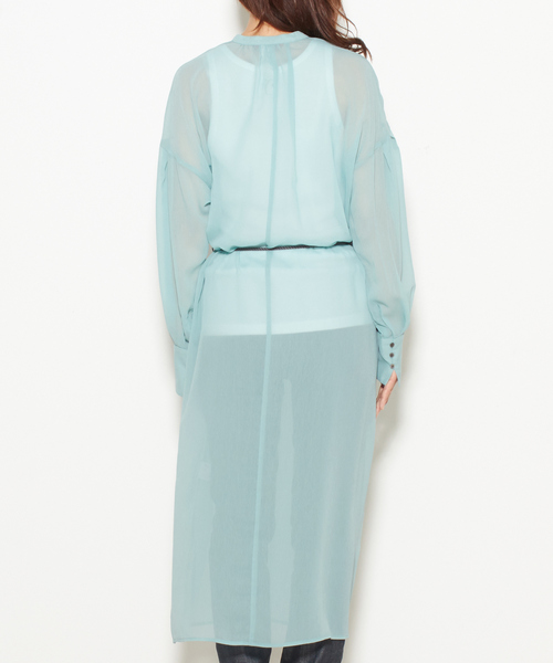 nota（ノータ）の「フロントボタンギャザーワンピース（ワンピース・レディース・ピンク/オフホワイト/グリーン/アイボリー・FREE）」の9枚目の写真