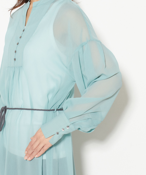 nota（ノータ）の「フロントボタンギャザーワンピース（ワンピース・レディース・ピンク/オフホワイト/グリーン/アイボリー・FREE）」の12枚目の写真