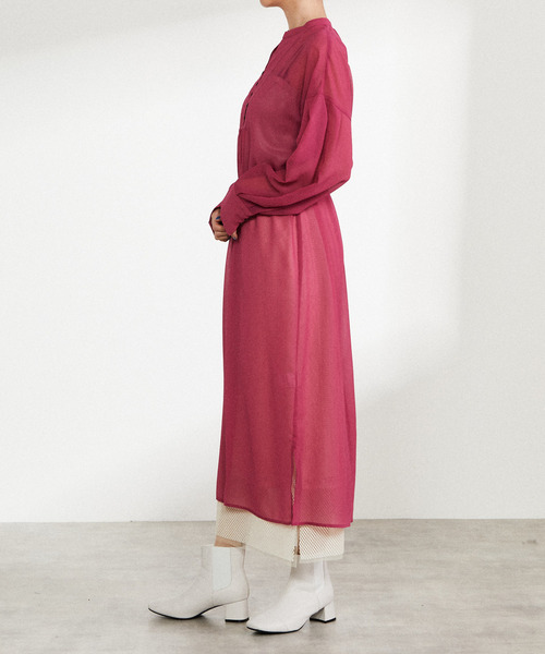 nota（ノータ）の「フロントボタンギャザーワンピース（ワンピース・レディース・ピンク/オフホワイト/グリーン/アイボリー・FREE）」の16枚目の写真