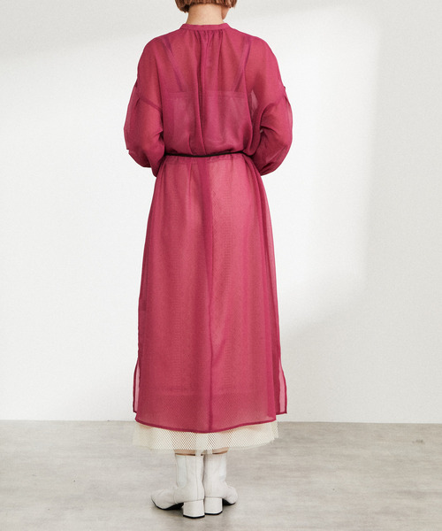 nota（ノータ）の「フロントボタンギャザーワンピース（ワンピース・レディース・ピンク/オフホワイト/グリーン/アイボリー・FREE）」の17枚目の写真