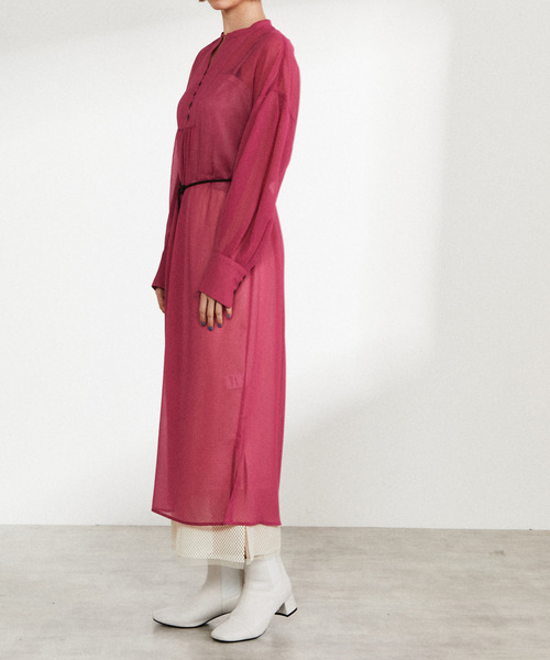 nota（ノータ）の「フロントボタンギャザーワンピース（ワンピース・レディース・ピンク/オフホワイト/グリーン/アイボリー・FREE）」の18枚目の写真