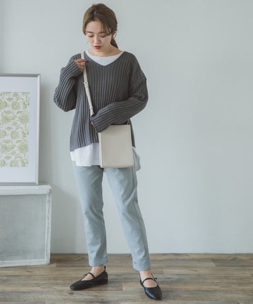 ITEMS URBANRESEARCH（アイテムズ アーバンリサーチ）の「ボックスショルダーバッグ（ショルダーバッグ・レディース・ブラック/グレー/オフホワイト・-）」の13枚目の写真