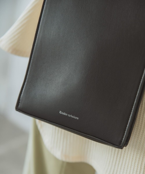 ITEMS URBANRESEARCH（アイテムズ アーバンリサーチ）の「ボックスショルダーバッグ（ショルダーバッグ・レディース・ブラック/グレー/オフホワイト・-）」の18枚目の写真