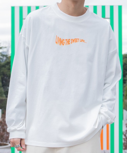 PairPair(ペアペア)の「レトロガールロンT(ユニセックス)(Tシャツ/カットソー・レディース・オフホワイト/ホワイト系その他/ブラック系その他/スミクロ・FREE)」の13枚目の写真