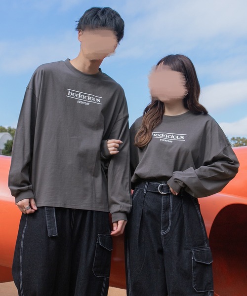 PairPair(ペアペア)の「レトロガールロンT(ユニセックス)(Tシャツ/カットソー・レディース・オフホワイト/ホワイト系その他/ブラック系その他/スミクロ・FREE)」の9枚目の写真