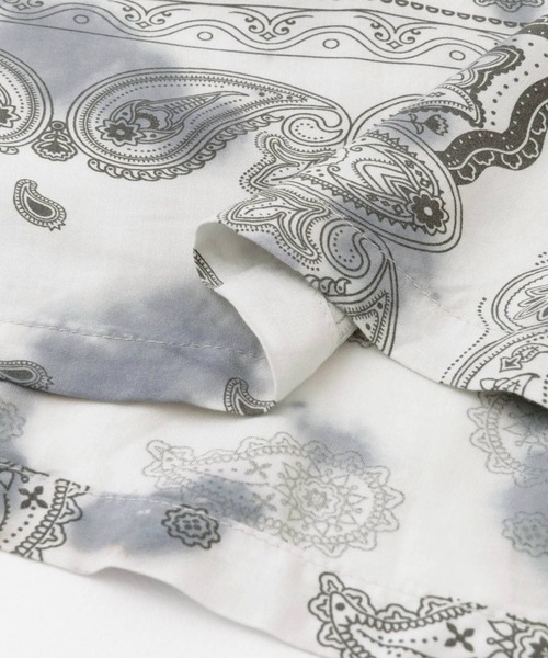 SENSE OF PLACE by URBAN RESEARCH(センスオブプレイスバイアーバンリサーチ)の「タイダイバンダナシャツ(5分袖)(シャツ/ブラウス・メンズ・ブルー/チャコールグレー・LARGE/MEDIUM)」の15枚目の写真