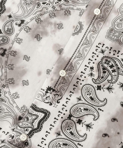 SENSE OF PLACE by URBAN RESEARCH(センスオブプレイスバイアーバンリサーチ)の「タイダイバンダナシャツ(5分袖)(シャツ/ブラウス・メンズ・ブルー/チャコールグレー・LARGE/MEDIUM)」の16枚目の写真