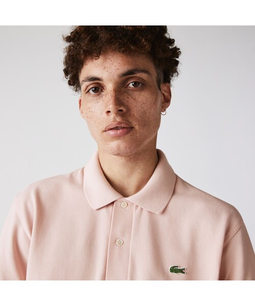 LACOSTE（ラコステ）の「オーガニックコットンポロシャツ（ポロシャツ・メンズ・ホワイト/グリーン/ネイビー/レッド/ライトピンク/ダークグリーン/イエロー・2/3/4/5）」の6枚目の写真